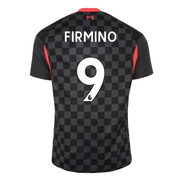 Camiseta Liverpool NO.9 Firmino Tercera Equipación 2020-2021 Negro